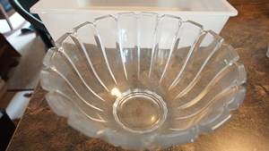 Glass Bowl---9 Wide x  5 Tall