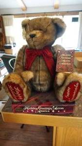 Holiday Teddy Bear--18 Sitting Down