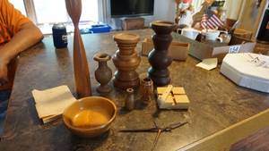Hand Made Wooden Candles----A Poem In Wood Myrtle wood Crafts Bowl--ETC.