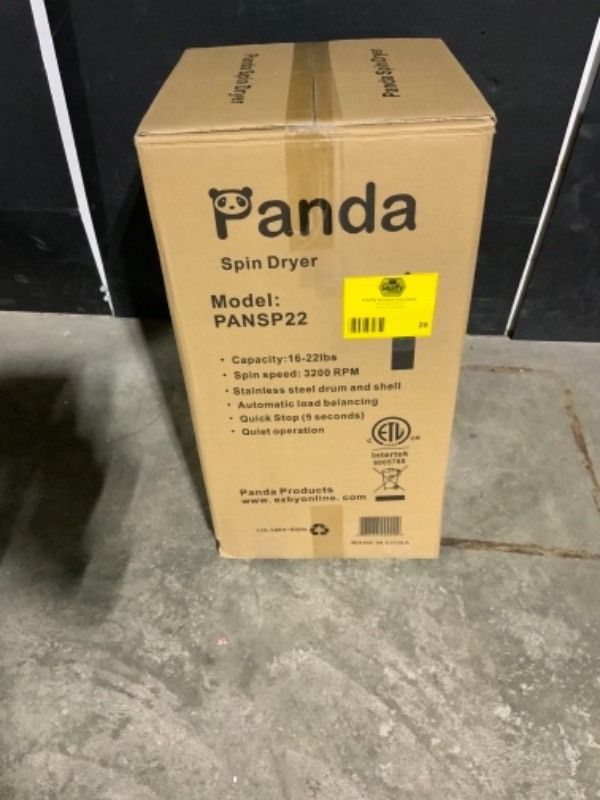  Panda 3200 rpm Portable Spin Dryer 110V/22lbs Stainless Steel :  Panda: Appliances