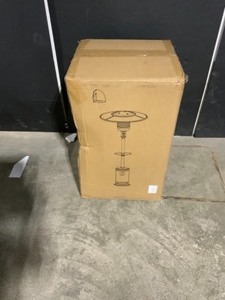 Patio Post 47,000 BTU Patio Heater with Wheels, Side Table, Bronze Gas Outdoor Propane Heater, Quick Pulse Ignition. See Pictures