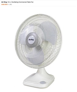 Air King 16 in. Oscillating Commercial Table Fans. See Pictures