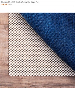 (2)DTA Carpet Protection Film With Stick Adhesive 400SF & (4)Linenspa 8 ft. x 10 ft. Rubberized Non-Slip Area Rug Pad Gripper. See Pictures