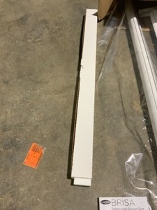 lot 24 image: Unbranded 78 in. Brisa White Retractable Screen Door for Sliding Door. See Pictures