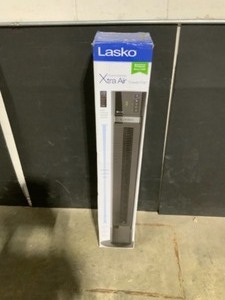 lot 35 image: Lasko Xtra Air 48 in. Oscillating Tower Fan with Nighttime Setting and Remote Control. See Pictures