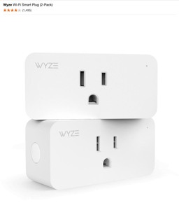 lot 43 image: (2)Wyze Doorbell Kit Cameras, (3) 1080P WiFi Indoor Cameras & (1) 2-Pack of Plugs. See Pictures