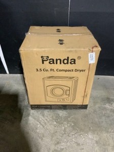 lot 51 image: Panda 3.5 cu. ft. Compact Portable Laundry Dryer, White. See Pictures
