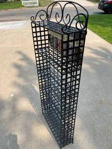 lot 122 image: Metal 6 Shelf DVD  VHS Tower