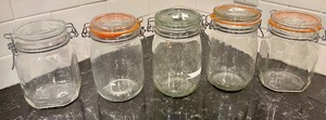 lot 11 image: Glass and Plastic Storage Containers with Lids