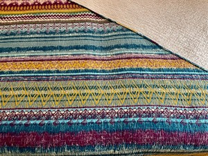lot 27 image: Multi Colored California King XL Coverlet