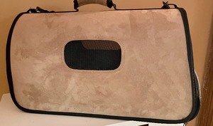 lot 49 image: Suede Pet Carrier
