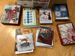 lot 63 image: Variety of Christmas Cards
