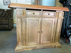lot 167 image: Wooden Bar  Island Freestanding Piece