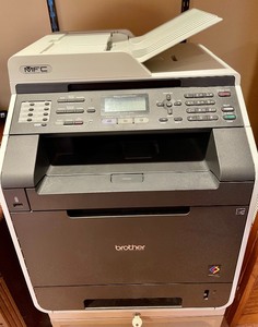 lot 87 image: Brother Multi Function Center with File Cabinet Underneath