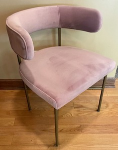 lot 226 image: Pretty Pink Microsuede Chair