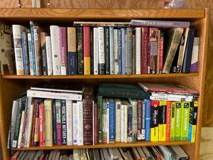 lot 187 image: Large Book Lot With 5 Shelf Bookcase