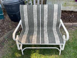 lot 192 image: Glider Patio Bench