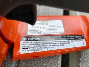 lot 195 image: Husqvarna 120 Mark II Gas Powered Chainsaw
