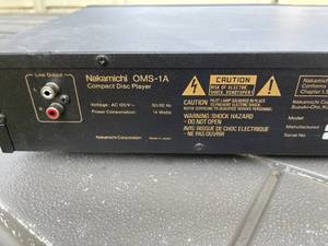 lot 350 image: Nakamichi OMS-1A CD Player