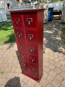 lot 358 image: 12 Drawer Wooden Storage Piece