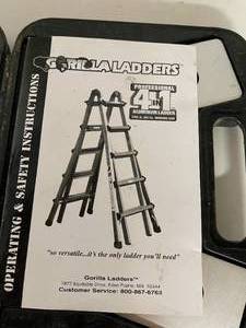 lot 370 image: Gorilla Ladder With Instructions