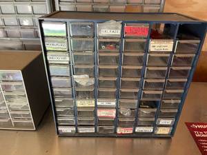 lot 438 image: 4 Hardware Organizers With Assorted Hardware
