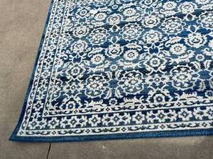 lot 182 image: Bedrum Dark Blue Rug Made in Turkey