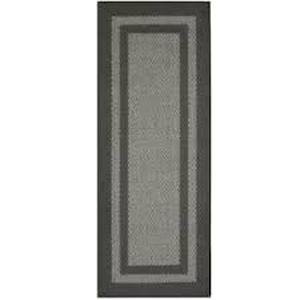 lot 33 image: Easy Care by Maples Rugs Sissal 24 in  x 72 in skid & stain resistant in Graphite Grey