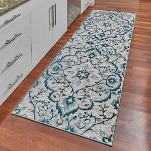 lot 21 image: Centenno Area Rug or Runner, 26.2 IN X 96 IN , Medallion Blue