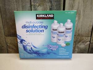 lot 13 image: Kirkland Signature Multi-Purpose Disinfecting Solution for Soft Contacts 3pack 16oz each