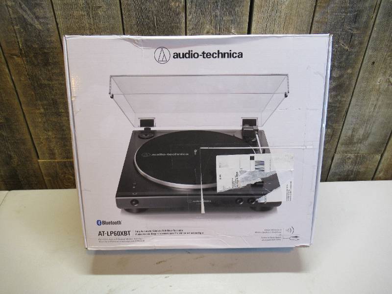 lot 74 image: Audio-Technica - ATLP60XBT Bluetooth Stereo Turntable - Black