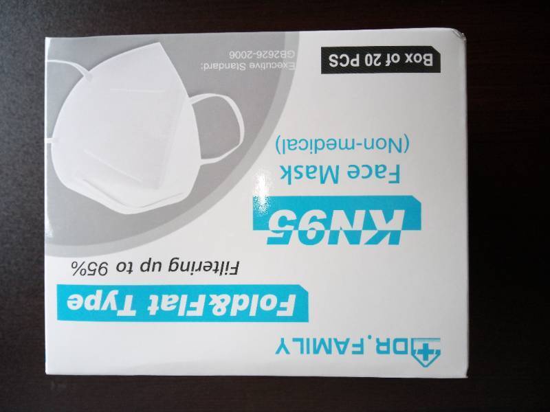 lot 801 image: Dr. Family KN95 Face Mask 200 mask total