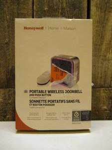 lot 20 image: Honeywell Home Series 5 Portable Wireless Doorbell with Halo Light and Push Button
