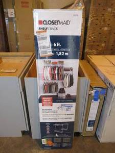 lot 32 image: ShelfTrack 13 in. D x 72 in. W x 48 in. H Wire Closet System Organizer Kit