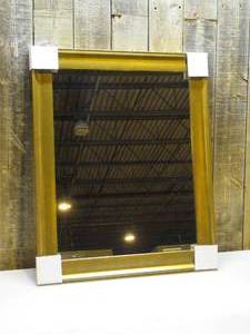 lot 34 image: 26 in. W x 32 in. H Framed Rectangular Beveled Edge Bathroom Vanity Mirror