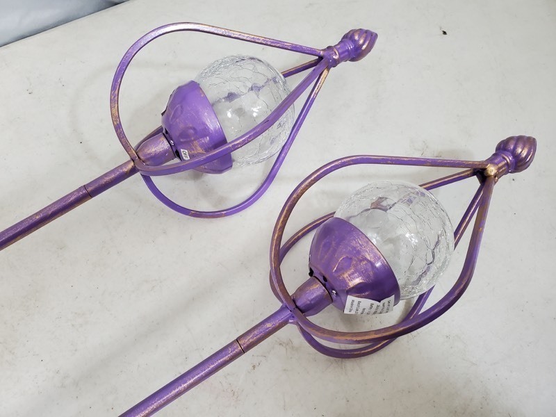 2 New Solar Light Garden Decorations