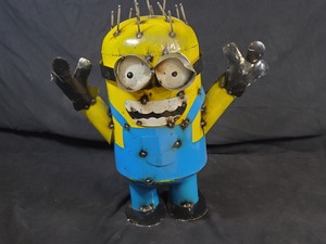 New Handmade Recycled Metal Minion