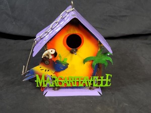 New Handmade Recycled Metal MargaritaVille Birdhouse