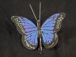 New Small Handmade Recycled Metal Art Butterfly