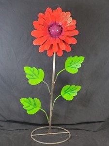 New Large Handmade Recycled Metal Garden Art Flower