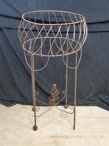 New Handmade Recycled Metal Tall Planter