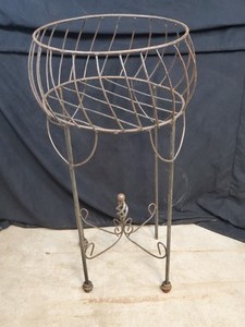 New Handmade Recycled Metal Tall Planter