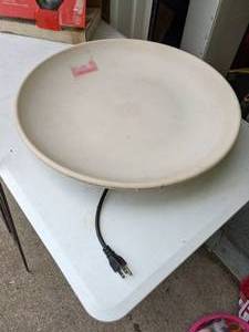 lot 94 image: Lot of Iron Yard Decor, also includes Heated Bird Bath