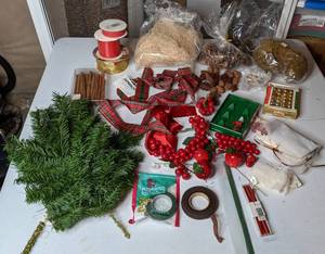 lot 227 image: Mixed Lot of Christmas Craft Supplies