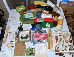 lot 225 image: Thats a Lot of Yarn Cross Stitch and Craft Materials