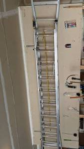 lot 58 image: 2 Aluminum Ladders - Adjustable & Extension