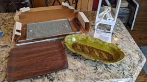 lot 25 image: Presto Bread Slicing System, Food Warmer, and Serving Trays