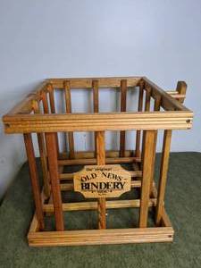 lot 240 image: Old News Bindery Newspaper Bin and Bundling Crate