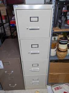 lot 248 image: 4-Drawer Metal Filing Cabinet