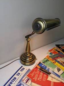 lot 100 image: Brass Piano Lamp & Vintage Sheet Music Collection